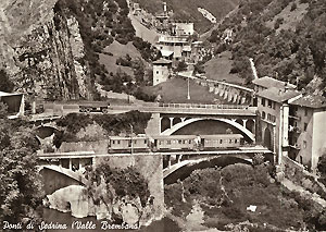 Ponti ferroviari e stradali ai Ponti di Sedrina (Raccolta Giordano Rota)