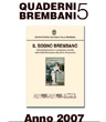 Presentazione dei Quaderni Brembani 5 - 2007