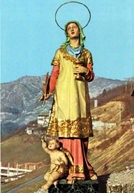 VEDI IN GRANDE - Ambriola - Statua lignea di S. Lucia