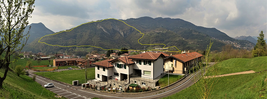 Vista sull'anello in Corna Rossa da Patromano di Sedrina