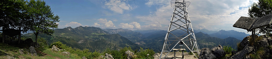 Al Monte Zucco (1232 m) da S. Antonio Abbandonato (21-08-2018)