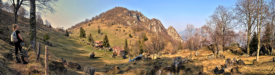 Bella radura prativa tra il Rifugio e il Monte Zucco 