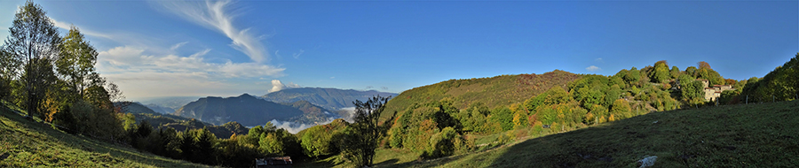 Panorama salendo da Catremerio al Crosnello (1094 m)