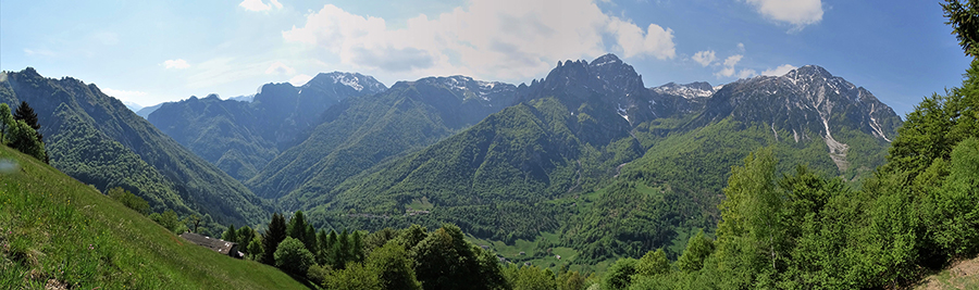 Vista panoramica dalla Baita Brusada