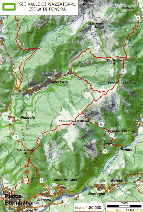 SIC 4- VALLE di PIAZZATORRE - ISOLA DI FONDRA (SICIT2060002)