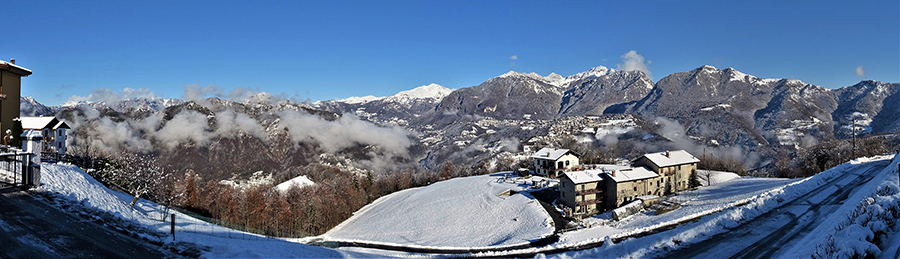 Dal centro di Miragolo S. Salvatore altra splendida vista sulla Val Serina