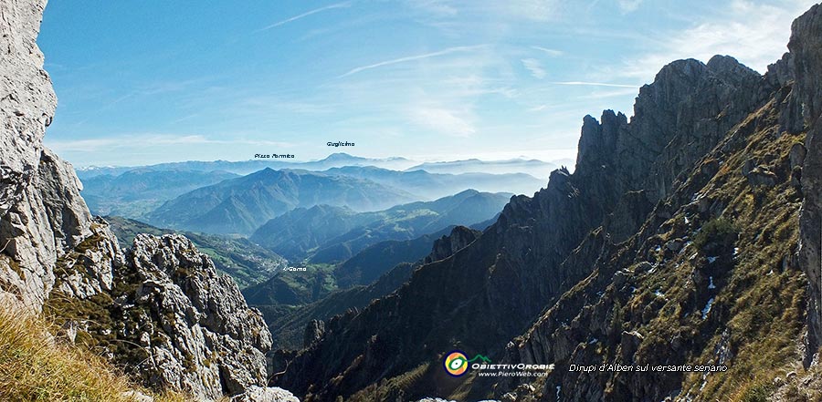 Dirupi d'Alben sul versante seriano