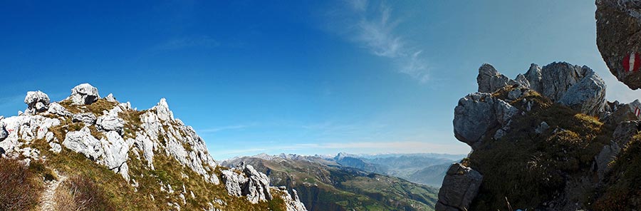 >Sentiero 501-502 per Cima Alben tra le rocce