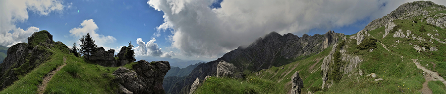 Cima Alben versante nord-est dal Col dei Brassamonti