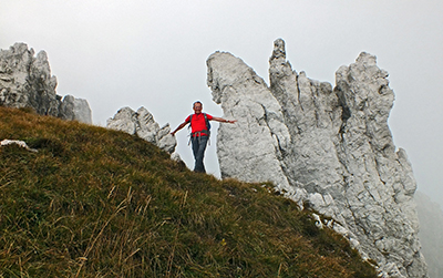 Sul Monte Alben (2019 m) dalle creste sud il 2 ottobre 2014 - FOTOGALLERY
