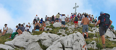 Messa in Alben, Cima la Croce, il 16 agosto 2003
