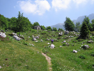 In vista della cappelletta d'Alben