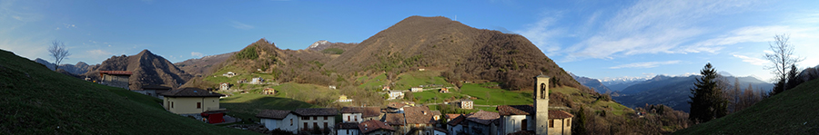 Vista panoramica su Alino e il Monte Molinasco