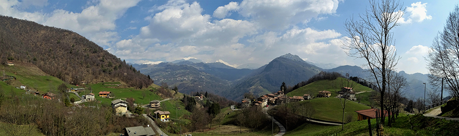 Vista panoramica su Alino e il Monte Molinasco