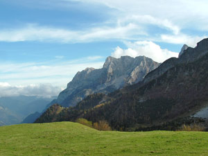 La rocciosa dolomitica Cima di Leten