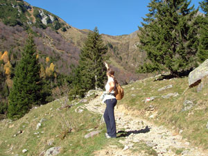 Dal rif. Alpe Corte vista verso il Passo della Marogella