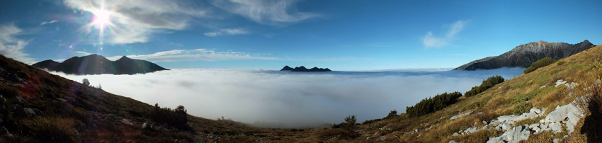 PIZZO ARERA (2512 m.), con giro ad anello, salito dalla cresta est e sceso dalla sud, il 10 ottobre 2012. 