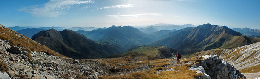 Scendendo dal sentiero normale dell'Arera