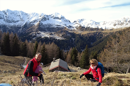 Sulle nevi alle baite alte in Arete-Valegino dal Forno di Cambrembo il 1 dicembre 2016 - FOTOGALLERY