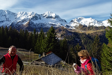 Sulle nevi alle baite alte in Arete-Valegino dal Forno di Cambrembo il 1 dicembre 2016 - FOTOGALLERY