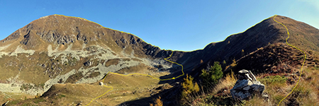 Anello dei MONTI ARETE (2227 m) e VALEGINO (2415 m) da Cambrembo di Valleve il 14 ottobre 2018 - FOTOGALLERY