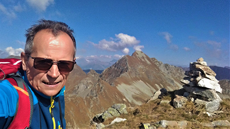 Anello dei MONTI ARETE (2227 m) e VALEGINO (2415 m) da Cambrembo di Valleve il 14 ottobre 2018 - FOTOGALLERY