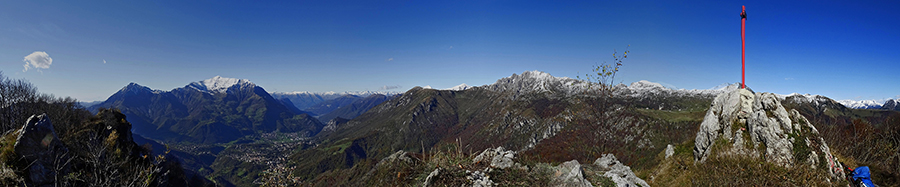 Dalla Culmine S. Pietro allo Zuc di Maesimo sul sentiero alto estivo il 19 ottobre 2015 