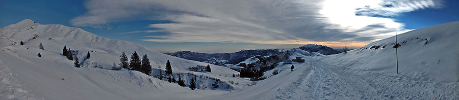 Invernale ai Piani d’Artavaggio dalla Culmine S. Pietro l'8 febbraIO 2015