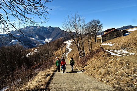 Facile, panoramica, bella escursione su strada sterrata da Avolasio ai Piani d’Artavaggio il 29 gennaio 2017  - FOTOGALLERY