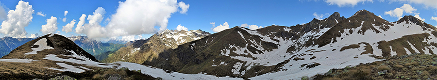 Panorama dalla cresta del Monte Avaro