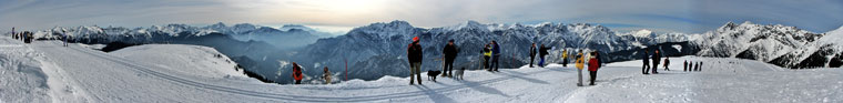 Ai Piani dell'Avaro ammantati di neve -Gara di sci nordico sulla pista di fondo- Raduno Alpino Nikolajewka 22 febbraio 2009