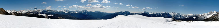 Invernale dai Piani dell'Avaro con neve, sole...vento! - 20 marzo 08