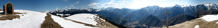 Dalla cappelletta...un balcone panoramico sulla Valle Brembana e le sue montagne- 20 marzo 08