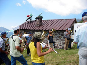 Musica per la festa degli alpini al 'Carpen' 