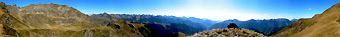 Panoramica a 360° dal Monte Foppa/Avaro sulle Orobie circostanti