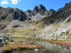 Il lago alto di Ponteranica e il Monte Valletto