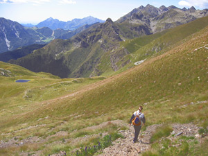 Dalla bocchetta Triomen discesa al Monte Avaro