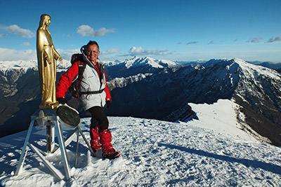 PIZZO BACIAMORTI (2009 m.) e MONTE ARALALTA (2003 m.) in solitaria invernale il 5 dicembre 2012 - FOTOGALLERY