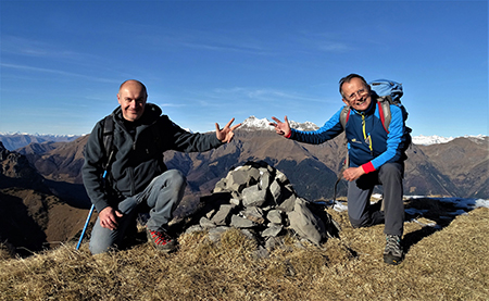 Pizzo Baciamorti e Monte Aralalta con giro ad anello da Capo Foppa di Pizzino l’8 dic. 2016 - FOTOGALLERY