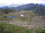 Da Cima Piazzotti vista verso il Rifugio Benigni