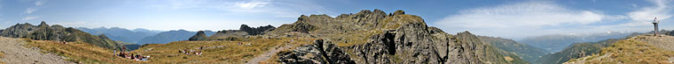 Panoramica 360° al Rifugio Benigni - foto Piero Gritti  25 agosto 07