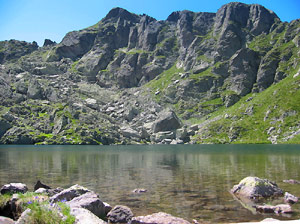 Lago Piazzotti con la Cima Piazzotti orientale