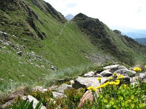 In vista del Passo della Porta (mt. 2023)