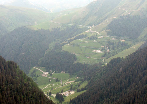 Tornanti tra Madonna delle Nevi e Ca' Passo San Marco