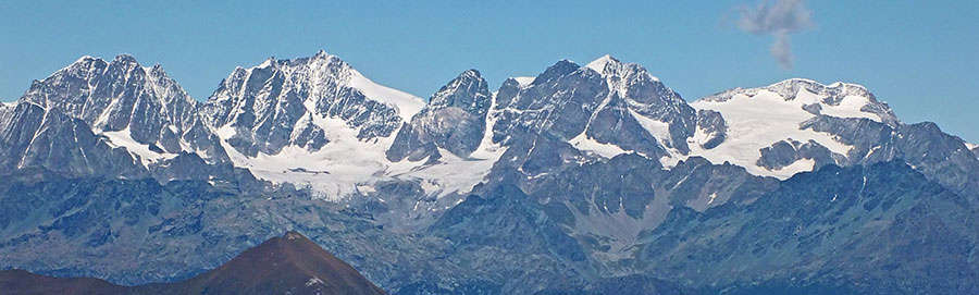 Zoom sul gruppo del Cevedale, Ortles, Bernina