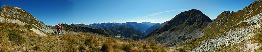 Scendendo da Cima Cadelle al Passo di Porcile