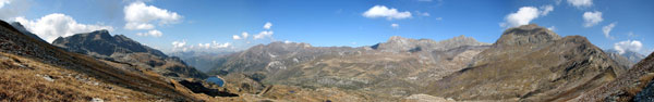 Dal Passo di Reseda verso la conca del Calvi