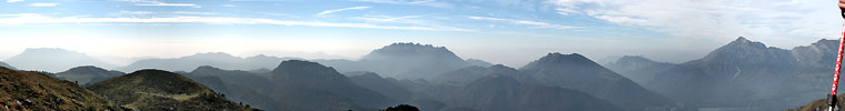 Dal Sentiero degli Stradini panoramica dalla Valtalegio alla Valsassina - 10 ott. 08