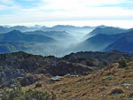 Da cima Cancervo vista sulla media Valle Brembana