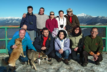 In CANTO ALTO salendo da Cler di Sedrina e dai Prati Parini il 12 dicembre 2010 - FOTOGALLERY